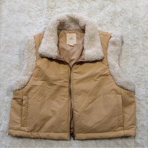 Thread & Supply Beige Sherpa Vest